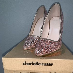 Charlotte Russe, Glitter Pump, New with Box